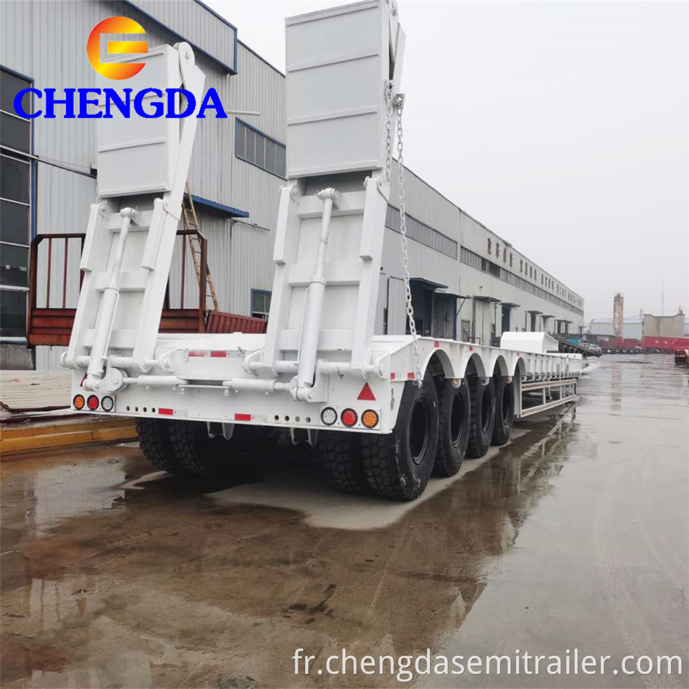 4 Axles Low Bed Truck Trailer Jpg